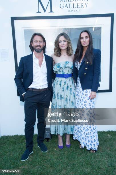 Jay Rutland, Rose Byrne and Lily Fortescue attend the Hamptons Magazine Cover Star Rose Byrne Celebration Presented By Lalique Along With Maddox...