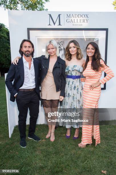 Jay Rutland, Anetta Nowosielska, Rose Byrne and Lynn Scotti attend the Hamptons Magazine Cover Star Rose Byrne Celebration Presented By Lalique Along...