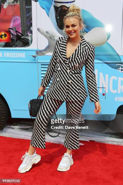 Tallia Storm attends the UK Premiere of "Incredibles 2" at THE BFI Southbank on July 8, 2018 in London, England.