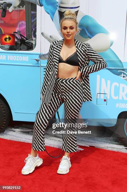 Tallia Storm attends the UK Premiere of "Incredibles 2" at THE BFI Southbank on July 8, 2018 in London, England.