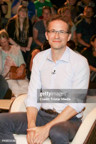 Gerald Knaus during the 'Markus Lanz' TV Show on July 4, 2018 in Hamburg, Germany.