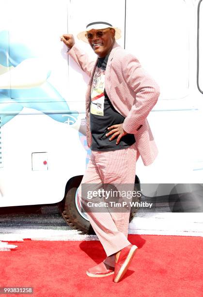 Samuel L Jackson attends the UK Premiere of Disney-Pixar's "Incredibles 2" at BFI Southbank on July 8, 2018 in London, England.