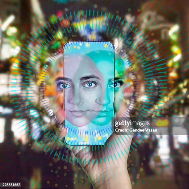 facerecognition - gandee stock pictures, royalty-free photos & images