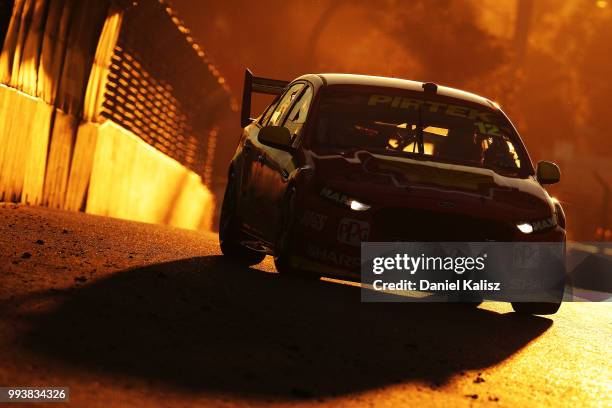 Fabian Coulthard drives the Shell V-Power Racing Team Ford Falcon FGX during race 18 of the Supercars Townsville 400 on July 8, 2018 in Townsville,...