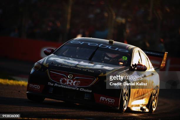 David Reynolds drives the Erebus Penrite Racing Holden Commodore ZB during race 18 of the Supercars Townsville 400 on July 8, 2018 in Townsville,...