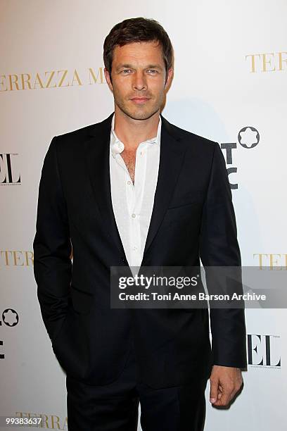 Model Paul Sculfor attends the Montblanc Party held at the Terraza Martini during the 63rd Annual International Cannes Film Festival on May 14, 2010...