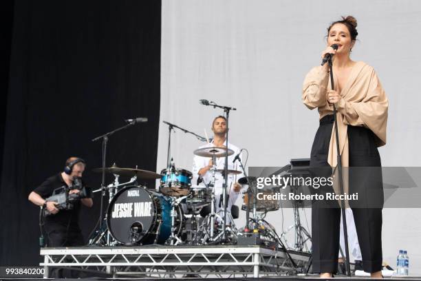 Jessie Ware performs on stage during TRNSMT Festival Day 5 at Glasgow Green on July 8, 2018 in Glasgow, Scotland.