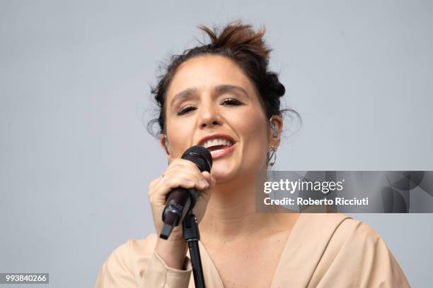 Jessie Ware performs on stage during TRNSMT Festival Day 5 at Glasgow Green on July 8, 2018 in Glasgow, Scotland.