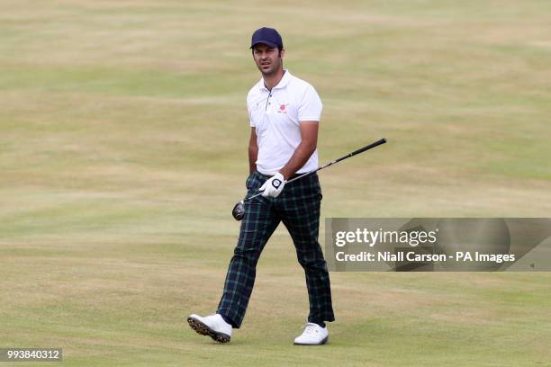 Spain's Jorge Campillo on the 17th during day four of the Dubai Duty Free Irish Open at Ballyliffin Golf Club.