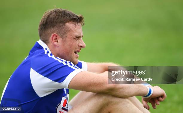 Navan , Ireland - 8 July 2018; Kieran Lillis of Laois at the final whistle of his side's defeat in the GAA Football All-Ireland Senior Championship...