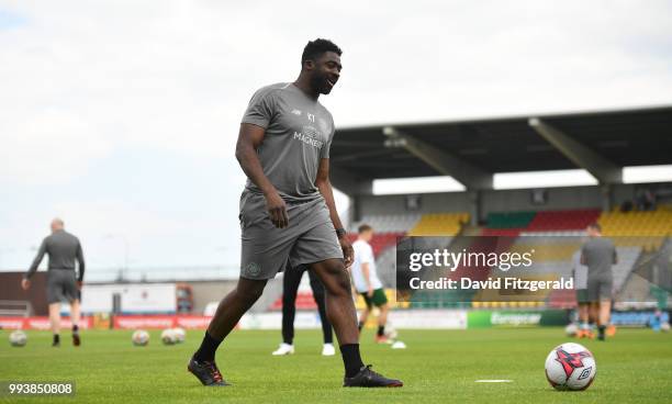 Dublin , Ireland - 7 July 2018; Kolo Toure of Glasgow Celtic prior to the Soccer friendly between Shamrock Rovers and Glasgow Celtic at Tallaght...