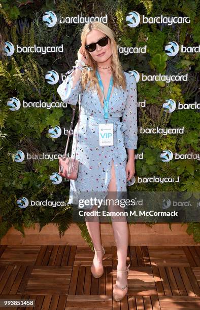 Laura Whitmore attends as Barclaycard present British Summer Time Hyde Park in Hyde Park on July 8, 2018 in London, England.