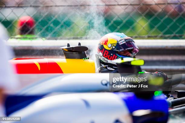 Daniel Ricciardo of Australia and Red Bull Racing during the Formula One Grand Prix of Great Britain at Silverstone on July 8, 2018 in Northampton,...