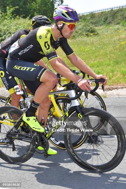 Jack Bauer of New Zealand and Team Mitchelton-Scott / during the 105th Tour de France 2018, Stage 2 a 182,5km stage from Mouilleron-Saint-Germain to...