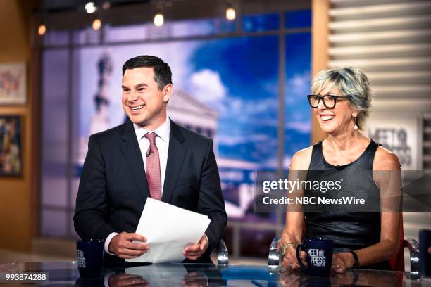 Pictured: Mark Murray, NBC News Senior Political Editor, and Danielle Pletka, SVP, Foreign and Defense Policy Studies at the American Enterprise...