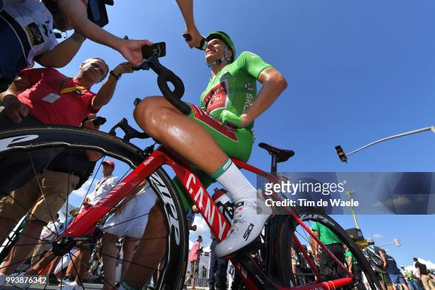 Arrival / Marcel Kittel of Germany and Team Katusha Green Sprint Jersey / during the 105th Tour de France 2018, Stage 2 a 182,5km stage from...