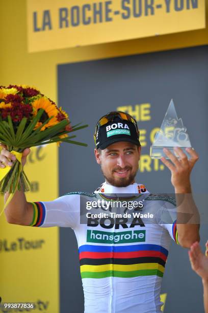 Podium / Peter Sagan of Slovakia and Team Bora Hansgrohe Celebration / during the 105th Tour de France 2018, Stage 2 a 182,5km stage from...