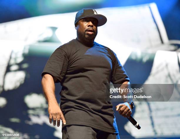 Rapper WC of the hip hop group Westside Connection performs onstage during the Summertime in the LBC music festival on July 7, 2018 in Long Beach,...