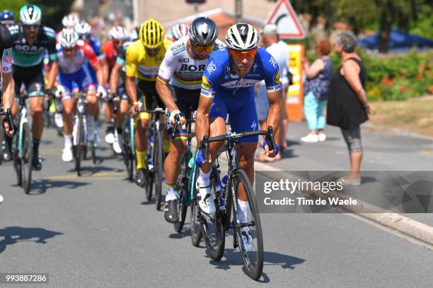 Philippe Gilbert of Belgium and Team Quick-Step Floors / Fernando Gaviria of Colombia and Team Quick-Step Floors Yellow Leader Jersey / Peter Sagan...