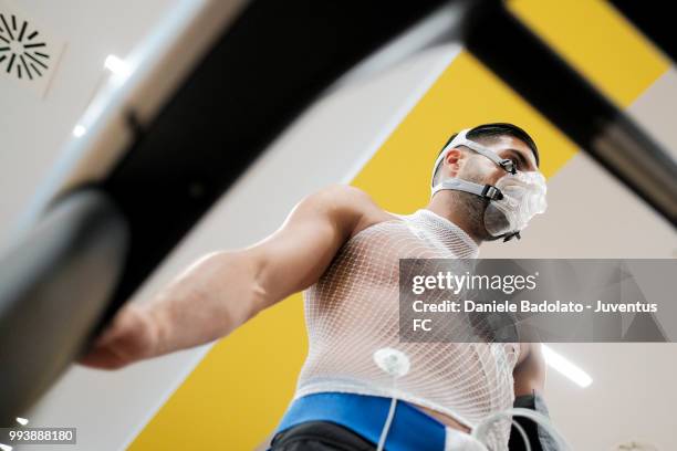 Emre Can of Juventus attends medical tests at Jmedical on July 8, 2018 in Turin, Italy.