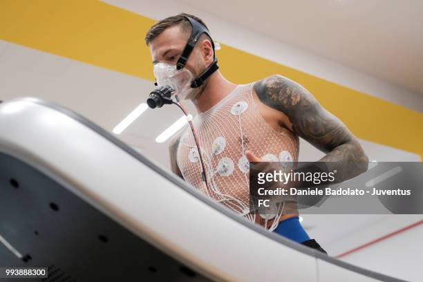 Federico Bernardeschi of Juventus attends medical tests at Jmedical on July 8, 2018 in Turin, Italy.