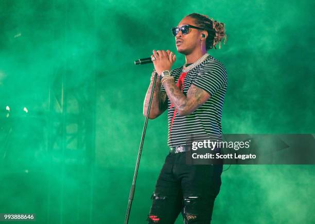 Rapper Future performs on Day 3 at Festival d'ete de Quebec on July 7, 2018 in Quebec City, Canada.