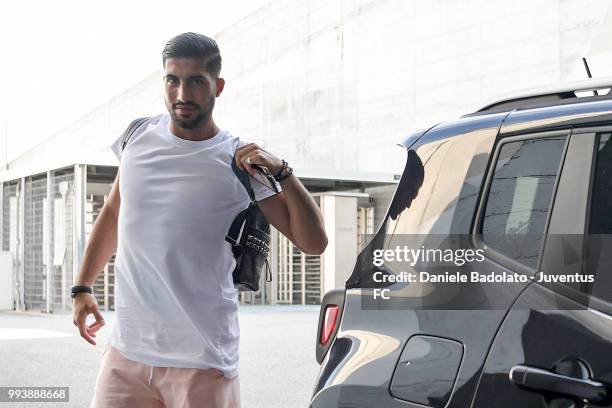 Emre Can of Juventus attends medical tests at Jmedical on July 8, 2018 in Turin, Italy.