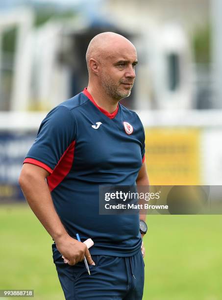 Bray , Ireland - 8 July 2018; Sligo Rovers manager Gerard Lytle during the SSE Airtricity League Premier Division match between Bray Wanderers and...