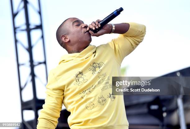 Rapper Ja Rule performs onstage during the Summertime in the LBC music festival on July 7, 2018 in Long Beach, California.