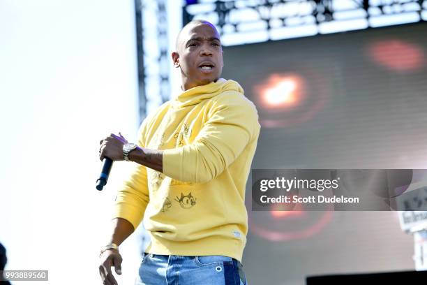 Rapper Ja Rule performs onstage during the Summertime in the LBC music festival on July 7, 2018 in Long Beach, California.