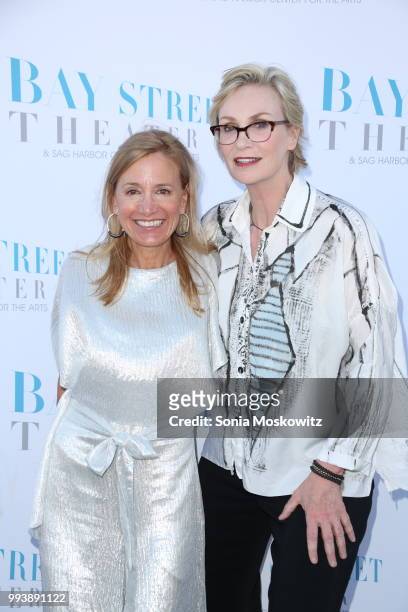 Tracy Mitchell and Jane Lynch attend the 27th Annual Bay Street Theater Summer Gala at The Long Wharf on July 7, 2018 in Sag Harbor, New York.