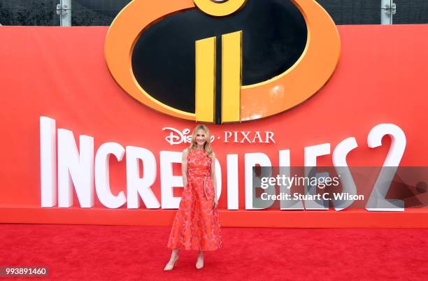 Holly Hunter attends the 'Incredibles 2' UK premiere at BFI Southbank on July 8, 2018 in London, England.