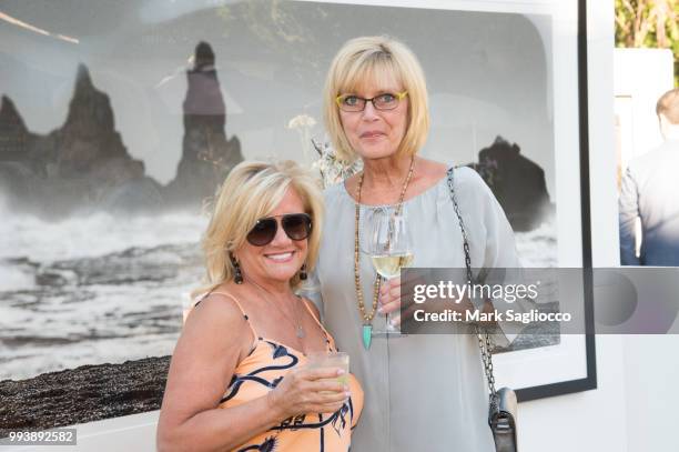 Anne Marie Decker and Dori Sullivan attend the Hamptons Magazine Cover Star Rose Byrne Celebration Presented By Lalique Along With Maddox Gallery at...