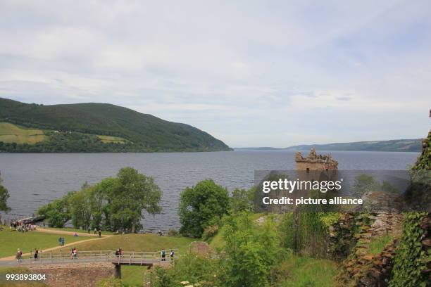 June 2018, Scotland, Drumnadrochit: Loch Ness, south-west of Inverness, which is the supposed habitat of the monster "Nessie". Photo: Silvia...