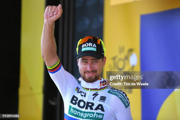 Podium / Peter Sagan of Slovakia and Team Bora Hansgrohe Celebration / during the 105th Tour de France 2018, Stage 2 a 182,5km stage from...