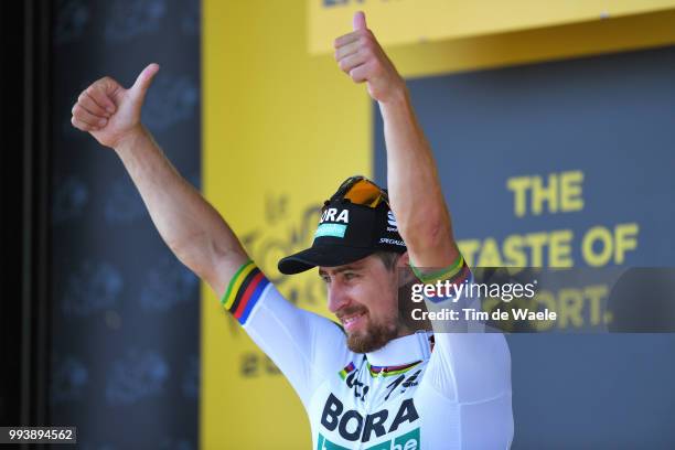 Podium / Peter Sagan of Slovakia and Team Bora Hansgrohe Celebration / during the 105th Tour de France 2018, Stage 2 a 182,5km stage from...