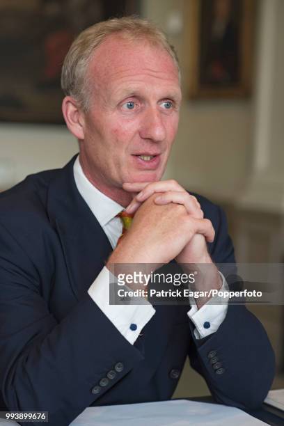 Former Kent cricketer, and the next President of the MCC, Matthew Fleming who begins his term in office from October 2016, photographed in the...