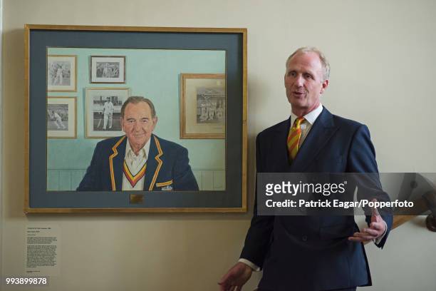 Former Kent cricketer, and the next President of the MCC, Matthew Fleming who begins his term in office from October 2016, photographed next to a...