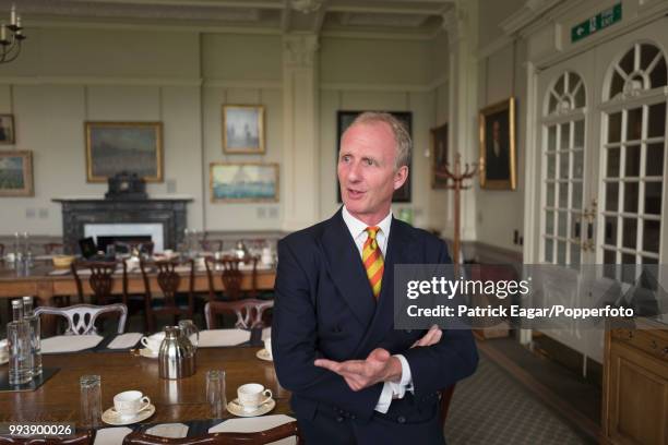 Former Kent cricketer, and the next President of the MCC, Matthew Fleming who begins his term in office from October 2016, photographed in the...