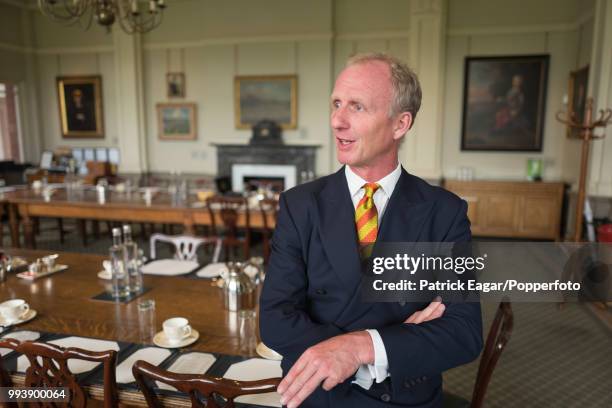 Former Kent cricketer, and the next President of the MCC, Matthew Fleming who begins his term in office from October 2016, photographed in the...