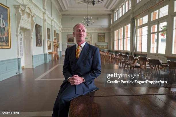 Former Kent cricketer, and the next President of the MCC, Matthew Fleming who begins his term in office from October 2016, photographed in the...