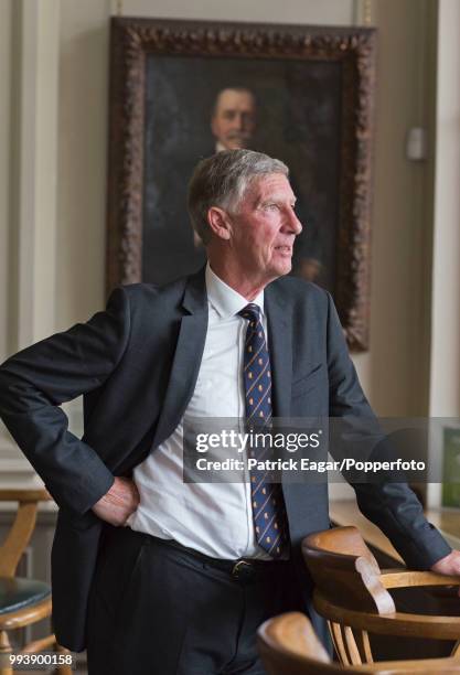 Former cricketer, and the next President of the MCC, Roger Knight, who begins his term in office from October 2015, photographed in the pavilion at...