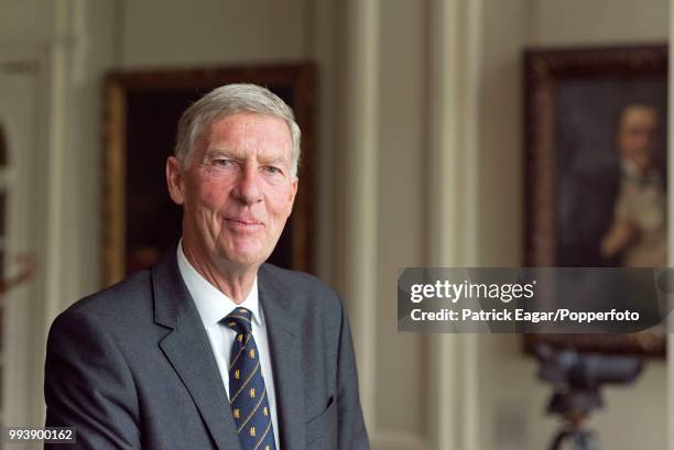 Former cricketer, and the next President of the MCC, Roger Knight, who begins his term in office from October 2015, photographed in the pavilion at...