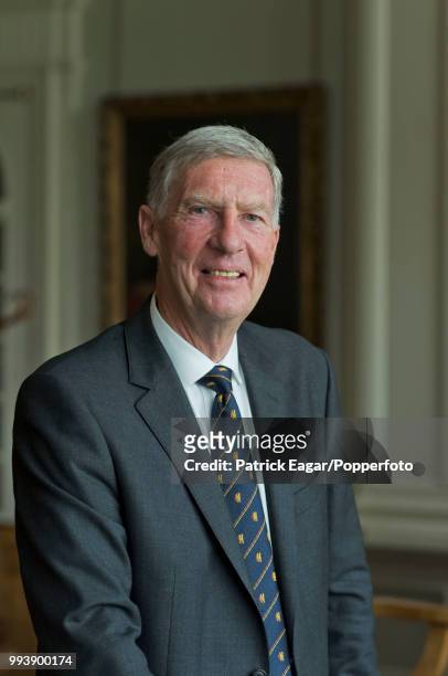 Former cricketer, and the next President of the MCC, Roger Knight, who begins his term in office from October 2015, photographed in the pavilion at...