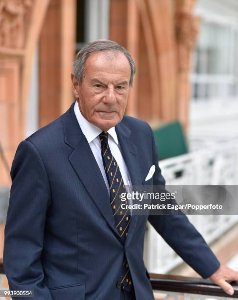 The next President of the MCC, Lord MacLaurin, who begins his term in office from October 2017, photographed in the pavilion at Lord's cricket ground...