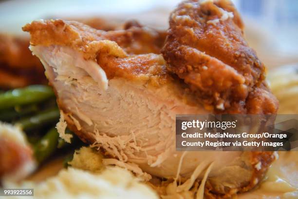 The Plaza Inn Specialty - Fried Chicken - at Disneyland in Anaheim, CA, on Thursday, July 5, 2018. Chef Jonny Hall, culinary director at Disneyland...