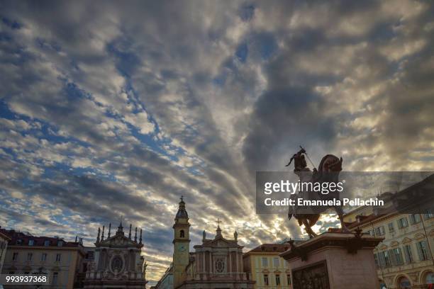 piazza san carlo - piazza san carlo stock pictures, royalty-free photos & images