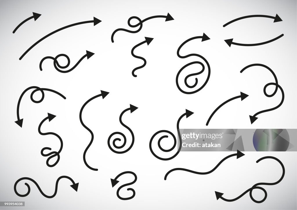 Vector Arrow Example Vector Arrow Set High-Res Vector Graphic - Getty Images