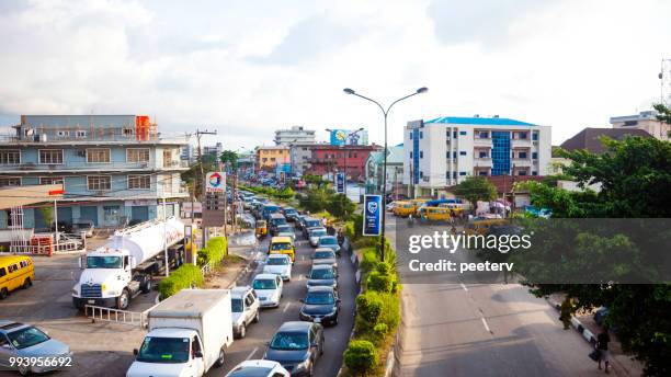 afrikanische stadt - lagos, nigeria - peeter viisimaa or peeterv stock-fotos und bilder