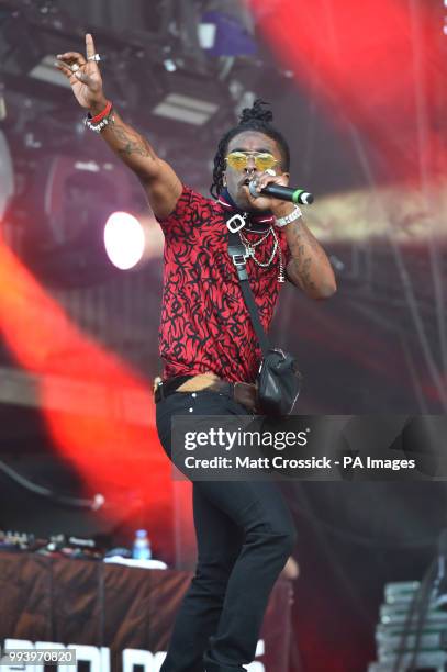 Lil Uzi Vert performing on the third day of the Wireless Festival in Finsbury Park, north London.